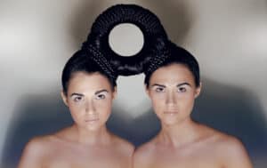 Cure Obstructive Sleep Apnea, studio beauty portrait of twins hair concept