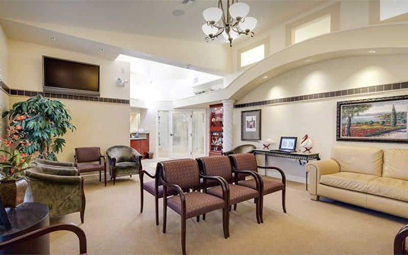 A view of the waiting room at Cape Dental